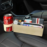 Auto Sitz Spalt Lagerung Box Slot Multi-funktion Organizer Auto Faltbare Stepp Tasse Halter Auto Innen Zubehör Auto Lagerung