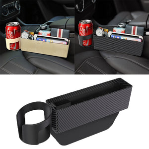Auto Sitz Spalt Lagerung Box Slot Multi-funktion Organizer Auto Faltbare Stepp Tasse Halter Auto Innen Zubehör Auto Lagerung