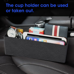 Auto Sitz Spalt Lagerung Box Slot Multi-funktion Organizer Auto Faltbare Stepp Tasse Halter Auto Innen Zubehör Auto Lagerung